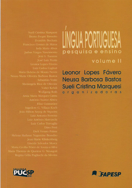 Língua Portuguesa: pesquisa e ensino - Vol. 2-0
